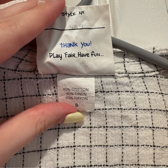 Vintage Play Alegre Hand painted Button Up Blouse - Size Small - Picture 6 of 7